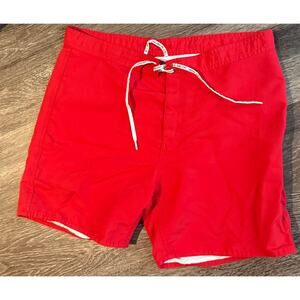 Marc by Marc Jacobs Men's Red Swim Trunks Mesh Lined Pockets Size Large Beach